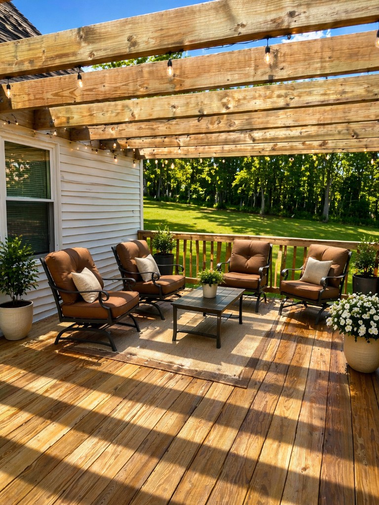 The Cove76 deck pergola